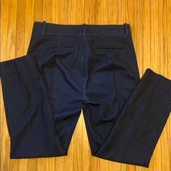 J Crew Printed Ruby navy and white polka dot pant - Picture 2 of 7